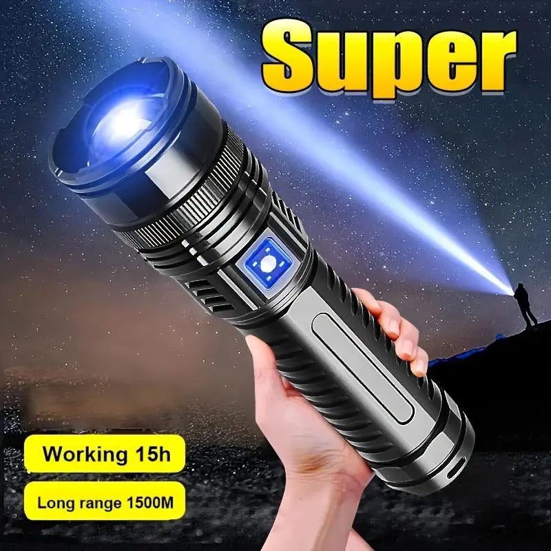 2-in-1 Portable Strong Flashlight Power Bank