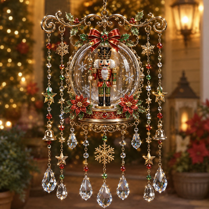 🎁Christmas Crystal Wind Chime for Porch & Garden Decor
