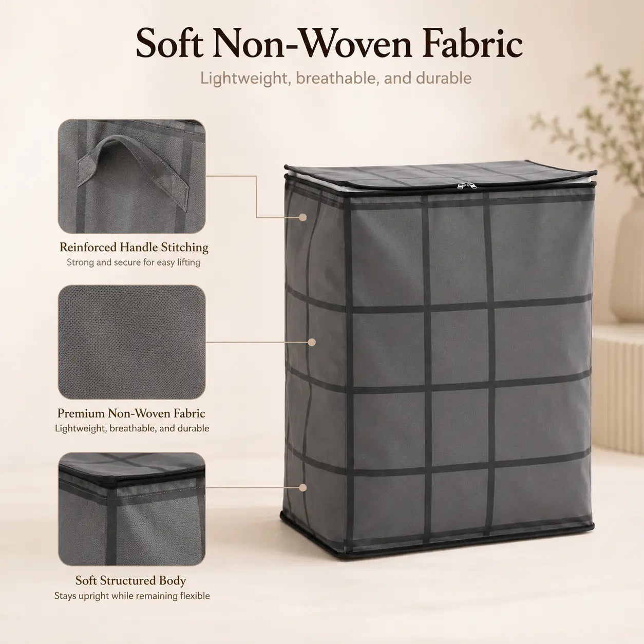 🔥 LAST DAY 50% OFF! 🏠 XXL 210L Storage Bag – Large Capacity Moving & Closet Organizer for Quilts, Bedding & Sweaters