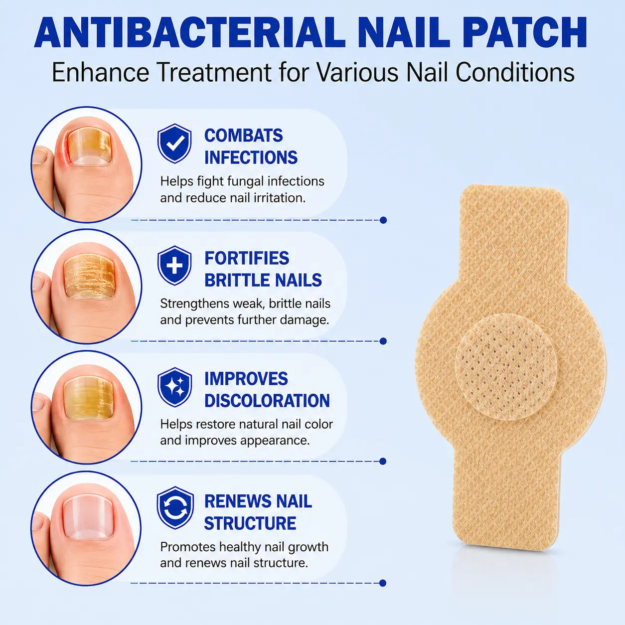 Nail Health Care Patches - Fungal Nail Treatment & Repair
