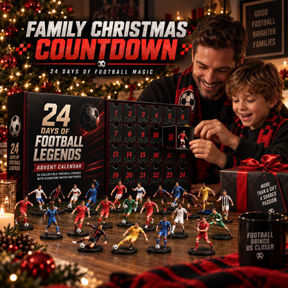 24 Days of Football Legends Advent Calendar | 24 Collectible Player Figures