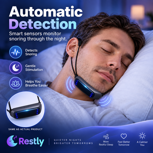 💤 Smart Anti-Snore Device. Stop Snoring, Start Sleeping Deeply.