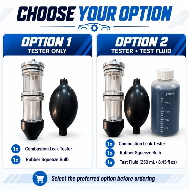 🚗 Combustion Leak Tester Kit – Detect Possible Head Gasket & Cooling System Leaks 🔧