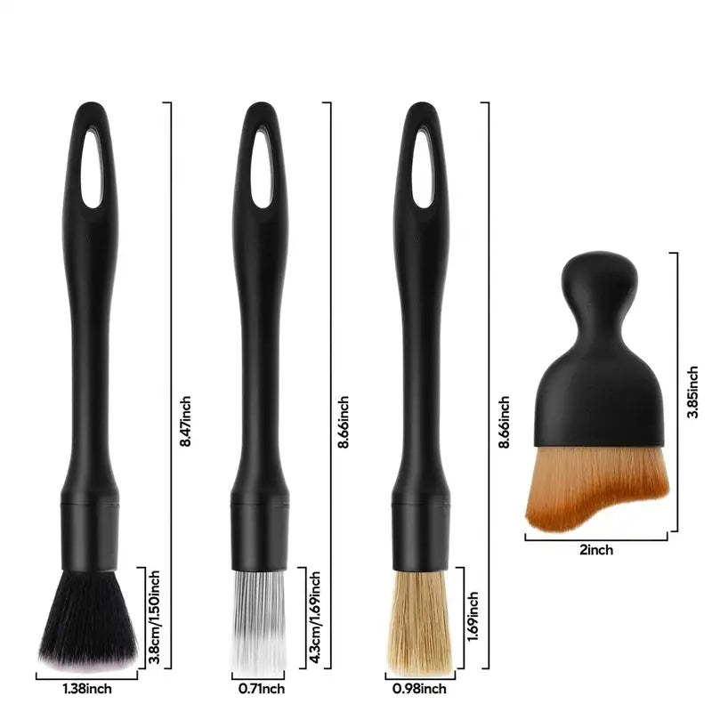 4PCS Car Detailing Brush Set