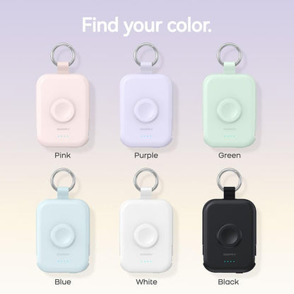 Power Bank 5000mAh Travel Charger with Built-in Cables Keychain Design