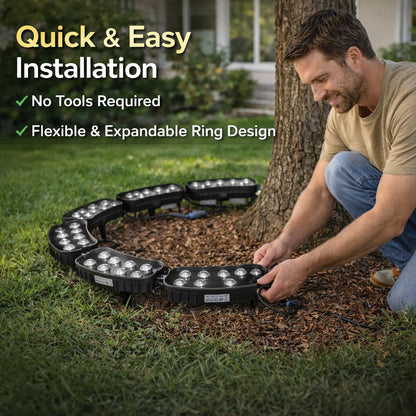 🌳 LED Ring Tree Light | Outdoor Waterproof Landscape Spotlight 🌟