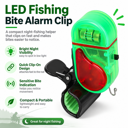 New Fishing Bite Alarm, Sensitive Electronic Fishing Alarms Indicator, Sound Bite Alert Bell with LED Lights