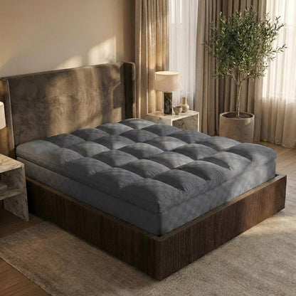 ☁️1000GSM Extra Thick Premium Quilted Mattress Topper
