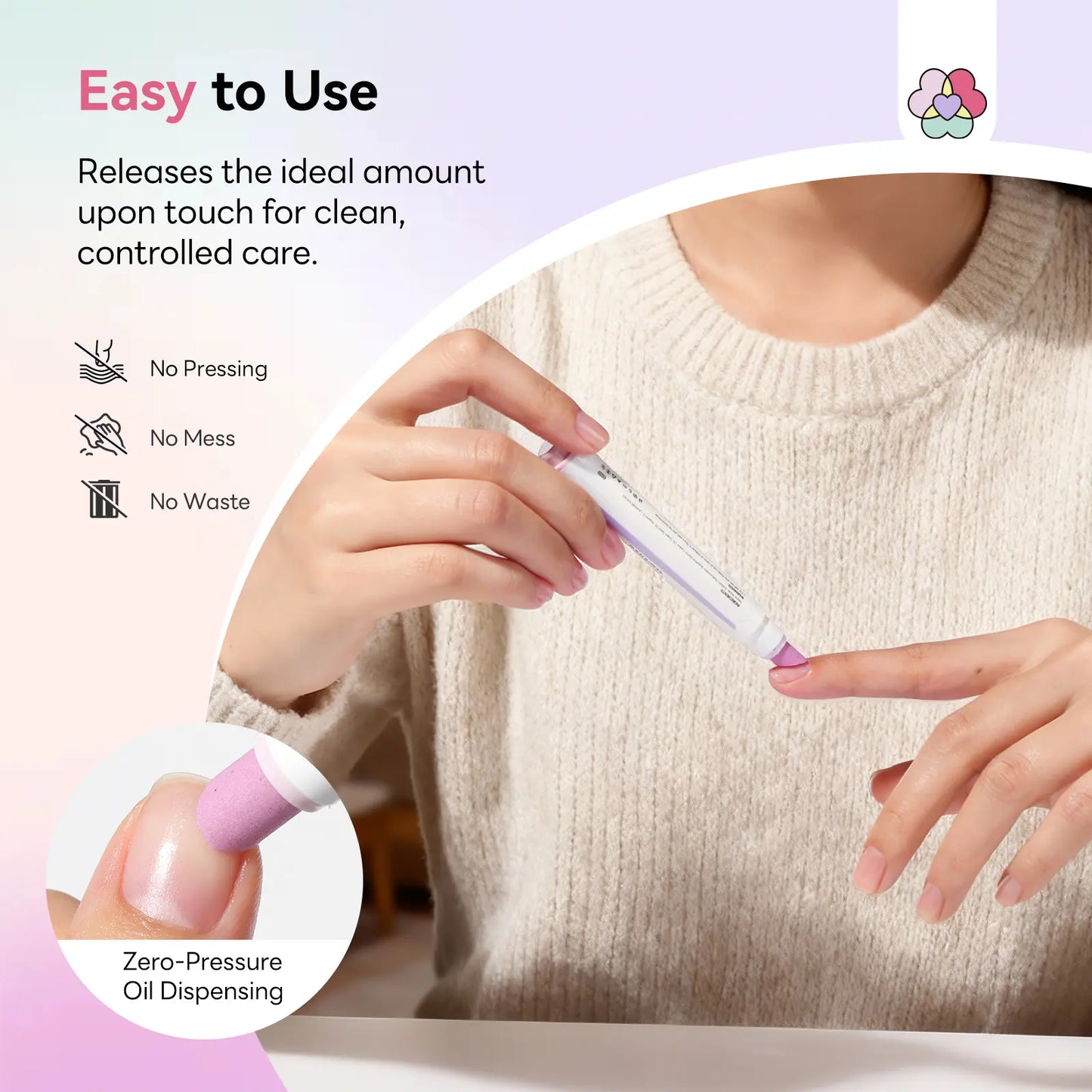 Cuticle Remover Pen Set 2PCS with Oil