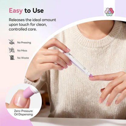 🔥Limited Time 49% OFF | Cuticle Remover Pen Set with Cuticle Oil, Portable Cuticle Softener for Home DIY & Professional Nail Salon Manicure