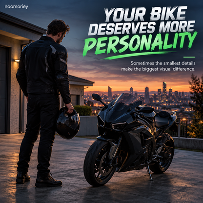 ⚔️🏍️ ShadowKatana – Dual Green Motorcycle Ground Projection Lights