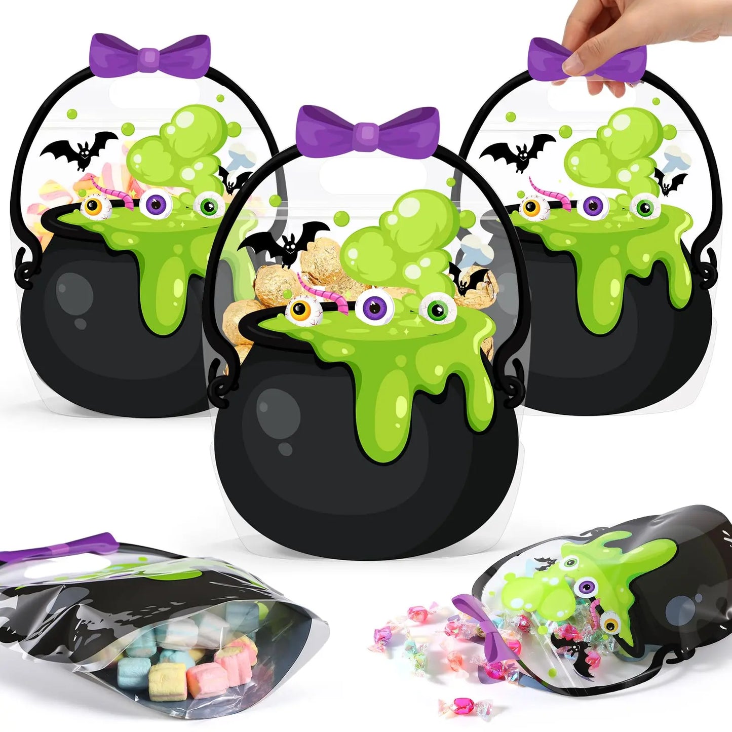 👻 Halloween Goodie Bags – Spooky Trick or Treat Candy Bags for Kids, Parties & Classroom