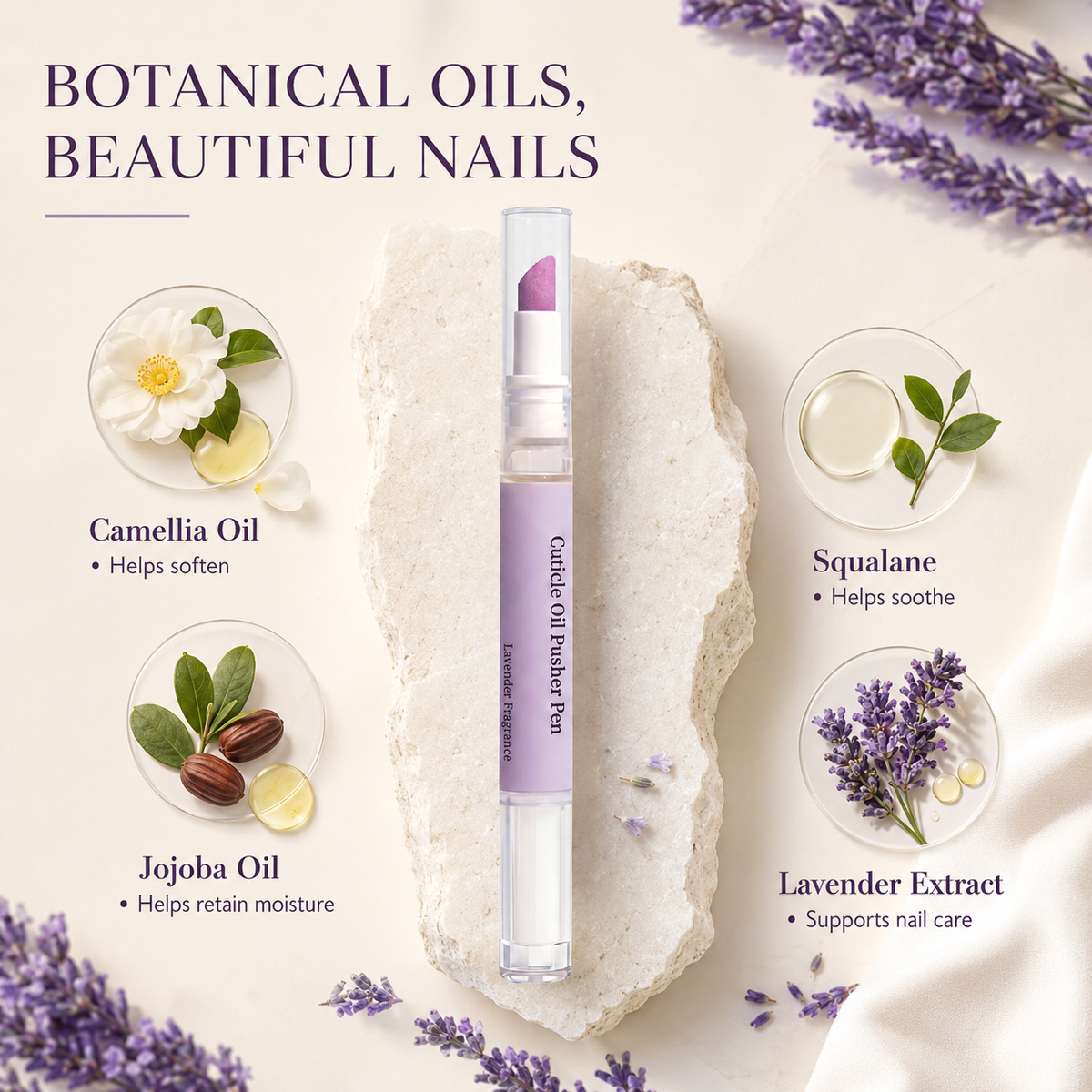 🔥Limited Time 50% OFF | Cuticle Remover Pen Set with Cuticle Oil, Portable Cuticle Softener for Home DIY & Professional Nail Salon Manicure