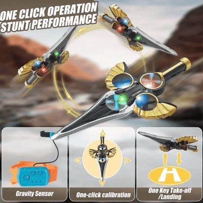 🔥Hot Sale 49% off🌟🕹️Flying Battle Sword – LED Hovering Spinning Toy✨⚔️