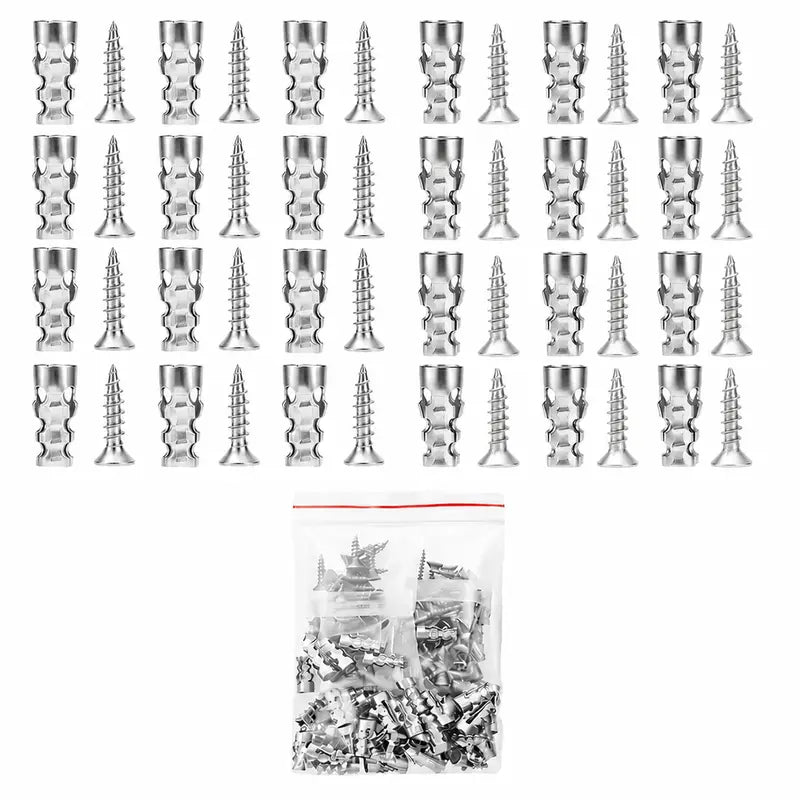 6x14mm Short Expansion Screws Set - 30Pack
