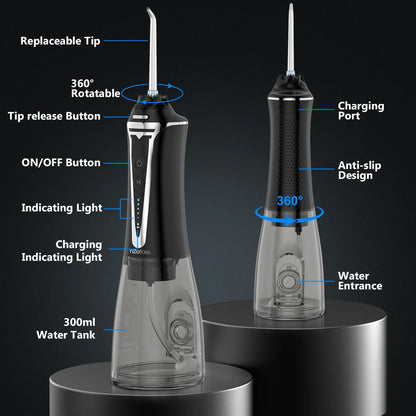 💦 50% OFF Cordless Water Flosser – Portable High-Pressure Oral Irrigator for Deep Cleaning