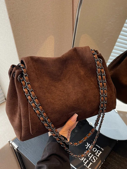 Women's Fall/Winter Suede Shoulder Bag