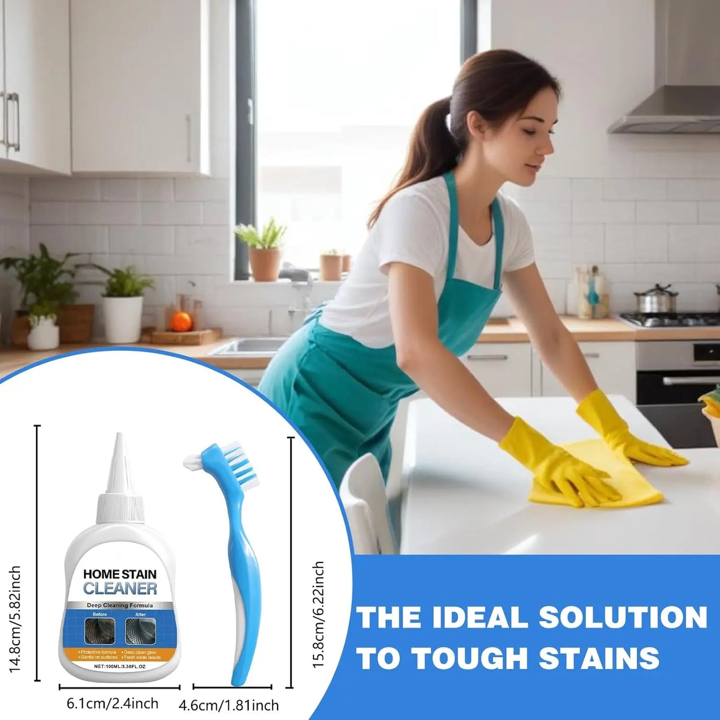 Say Goodbye to Stubborn Mold!  Miracle Mold Remover Gel Free with Scrub Brush