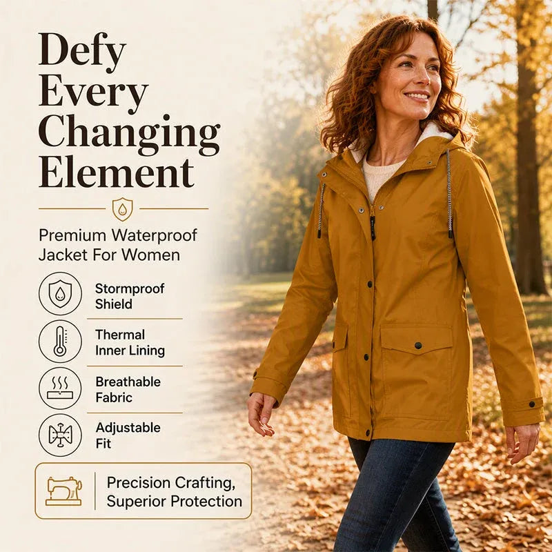 🏆 LIMITED TIME 65% OFF ❤️‍🔥 Women's Plush-Lined Windproof Hooded Jacket