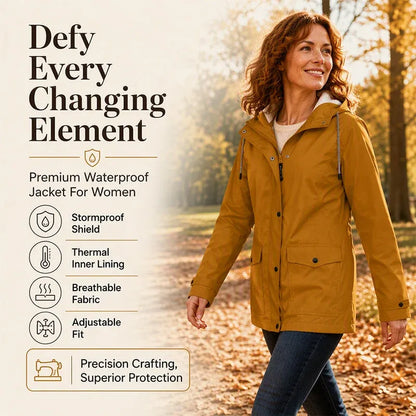 🏆 LIMITED TIME 65% OFF ❤️‍🔥 Women's Plush-Lined Windproof Hooded Jacket