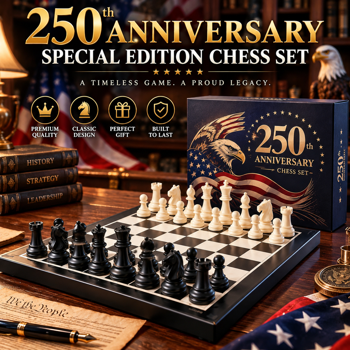 🎁250th Anniversary Special Edition Chess Set