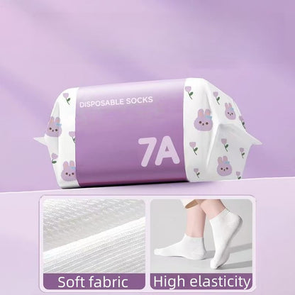 🎉Hot Sale- 50% OFF🔥Unisex Disposable Travel Socks – 5 Pairs Pack