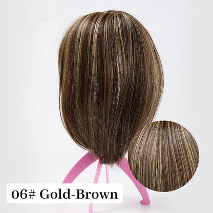 💥Superior Quality-Natural Hair Toppers With Bangs For Women