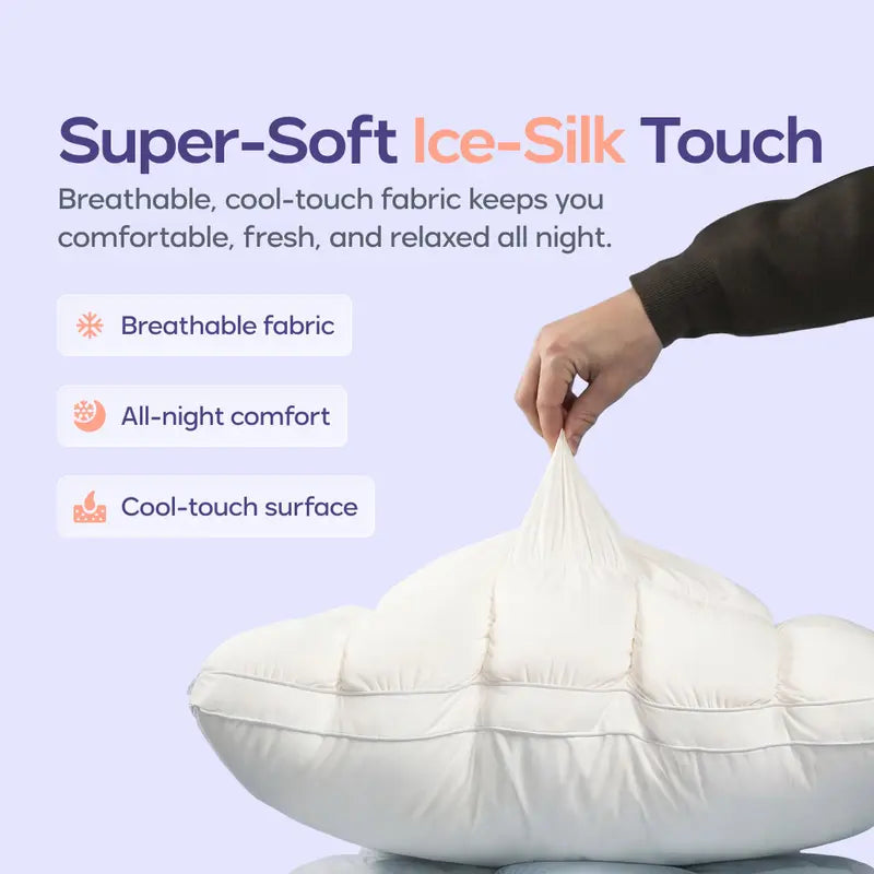 ☁️Soft Quilted Puff Grid Design Pillow