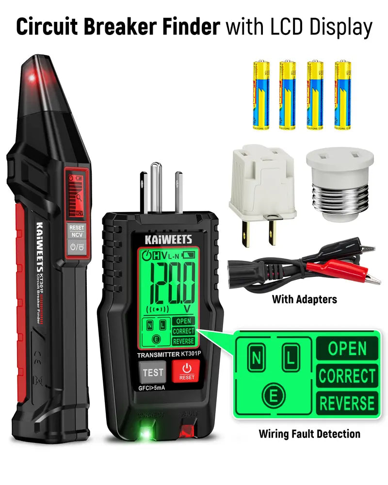 AC Circuit Breaker Finder Tool with Alert LCD Display
