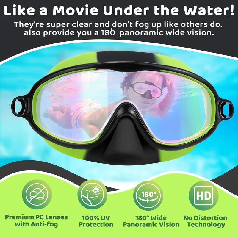 🏊🕶️Swim Goggles with Nose clip & Earplugs