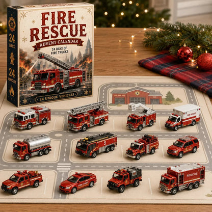 🚒 24-Day Vehicle Advent Calendar – Build A New Fleet Every Morning Before Christmas