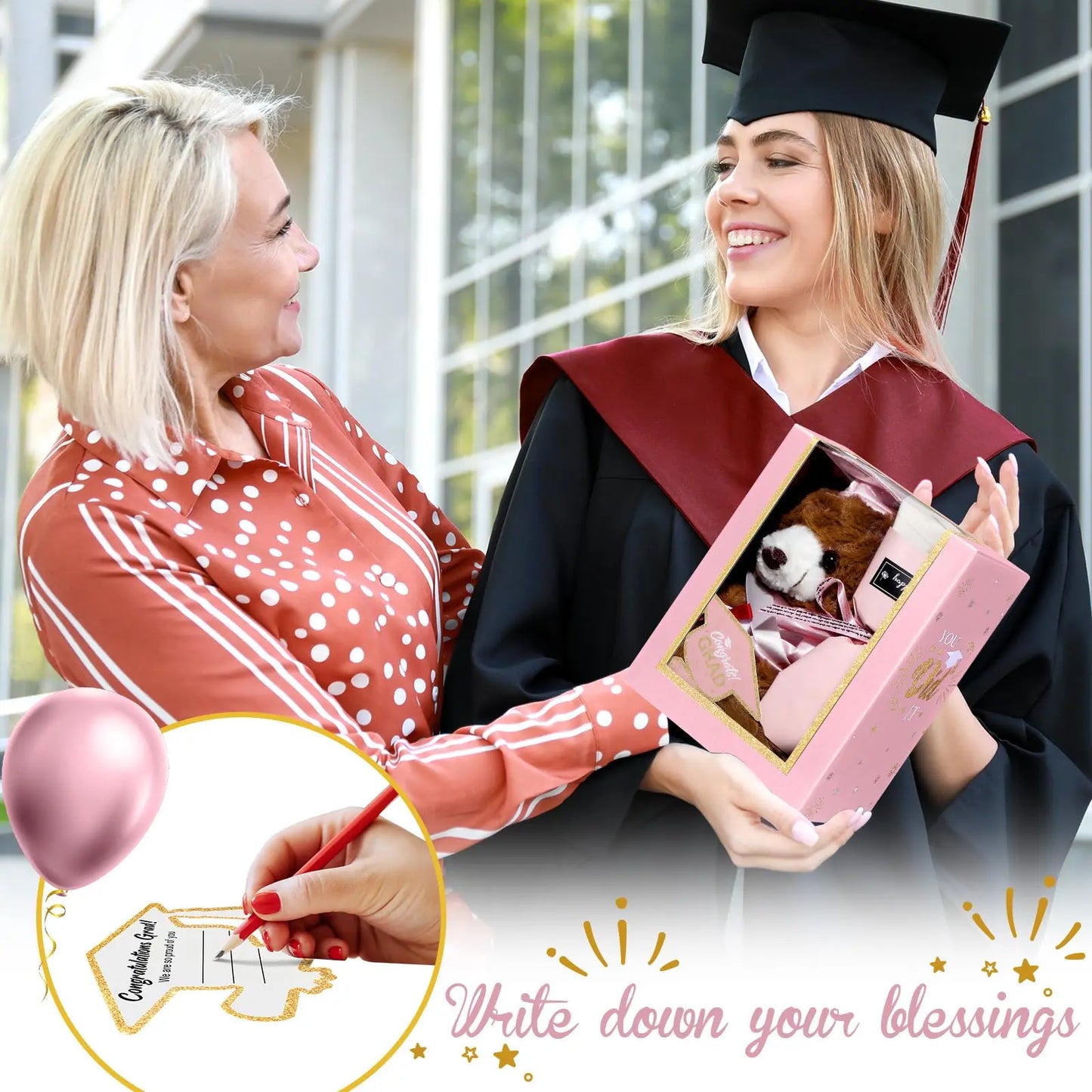 Class of 2026 Graduation PhD Bear Gift Set For Daughter Son Friend Grad Keepsake