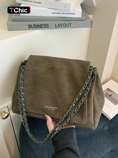 Women's Fall/Winter Suede Shoulder Bag