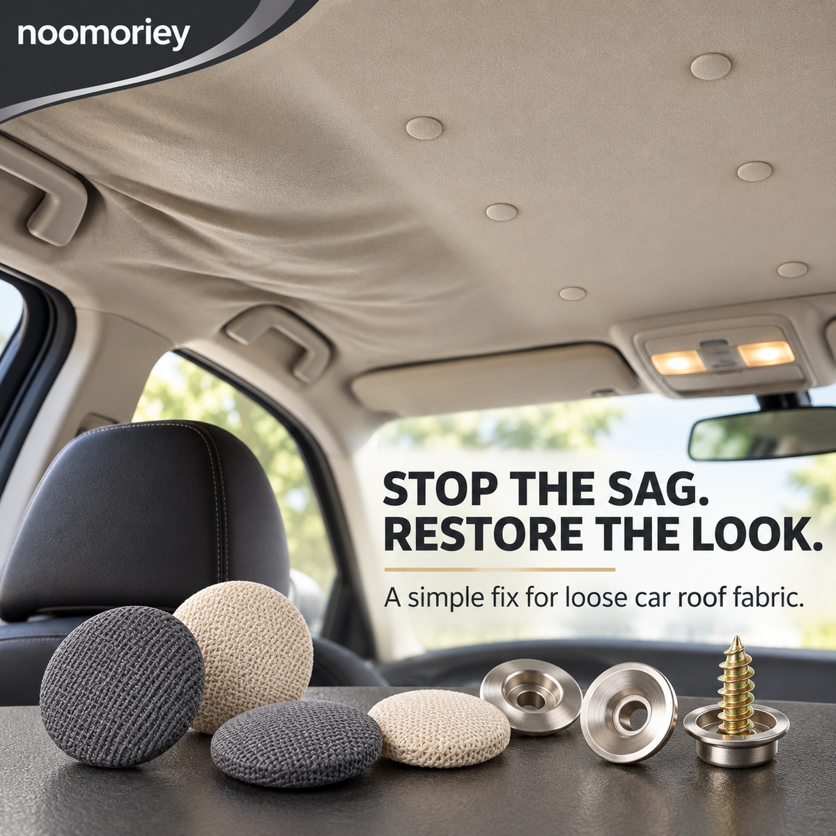 40 Pack Car Roof Headliner Repair Buttons