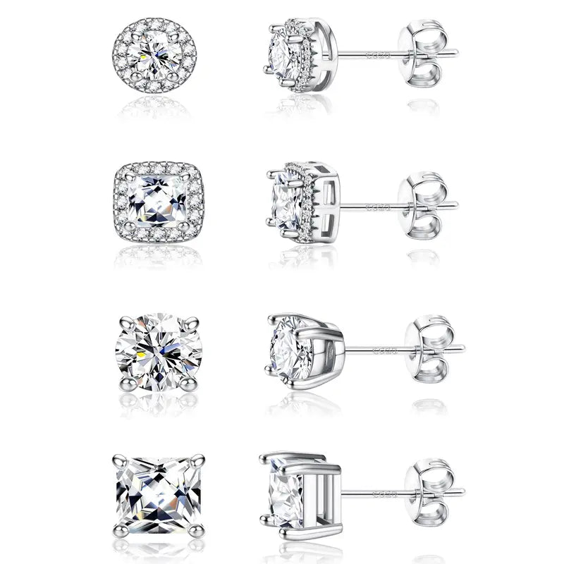 Hypoallergenic Gold-Plated Studs for Women, Men's Jewelry