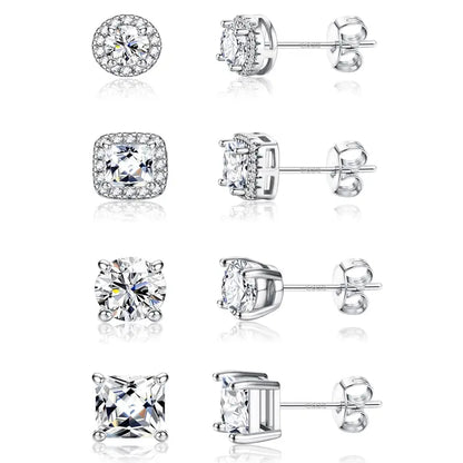 Hypoallergenic Gold-Plated Studs for Women, Men's Jewelry