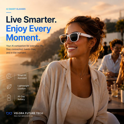 👓 50% OFF AI Smart Glasses 🎥 4K POV Camera | Multi-Language Translation & AR Navigation