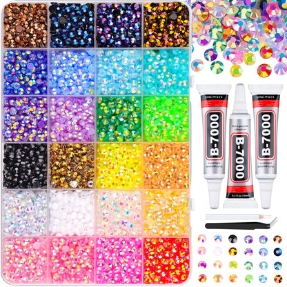 10000Pcs Resin Jelly Rhinestones for Crafting
