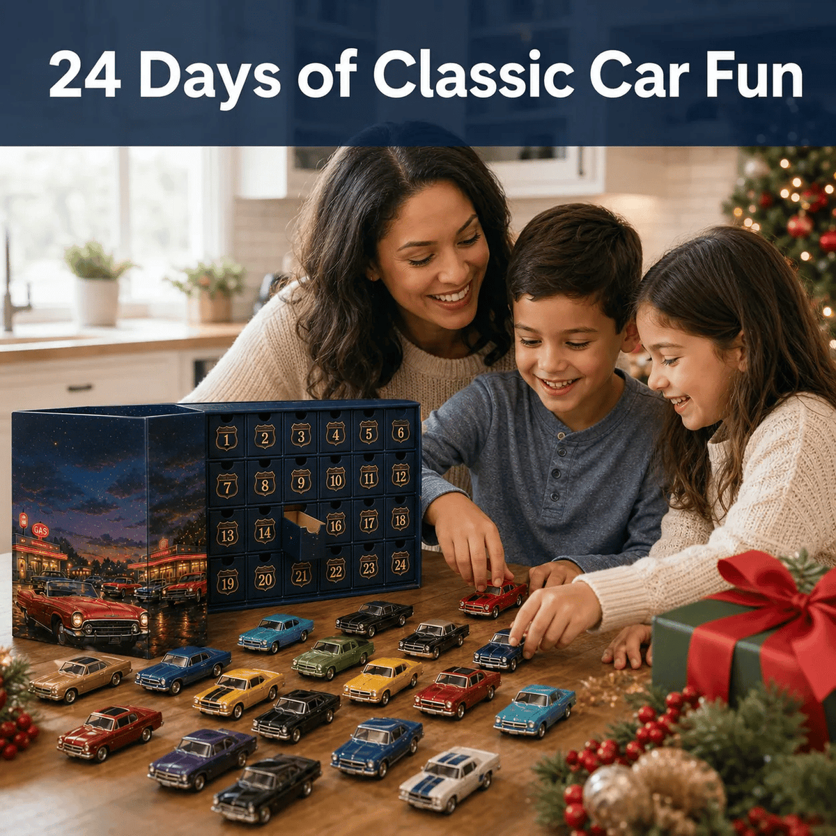 😍🚗24 Days of Classic American Cars Advent Calendar – 24 Vintage Ride Collectibles for Car Lovers