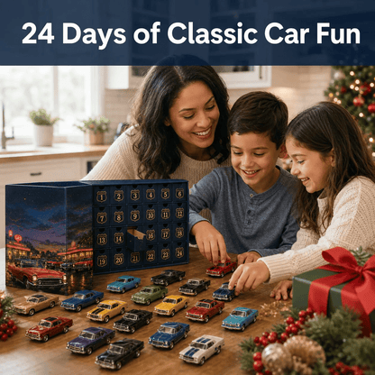 😍🚗24 Days of Classic American Cars Advent Calendar – 24 Vintage Ride Collectibles for Car Lovers