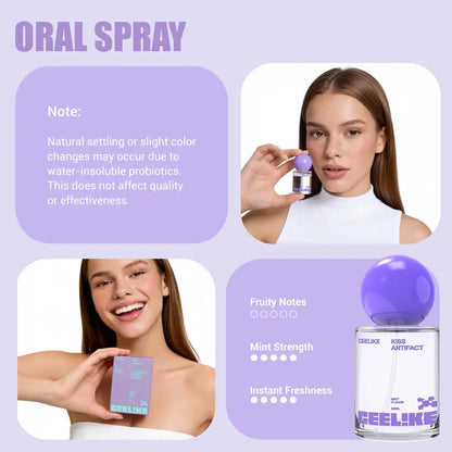 💨🍃Probiotic Oral Spray 20ml - Fresh Breath & Oral Care, Sugar-Free, Portable, Long-Lasting Freshness