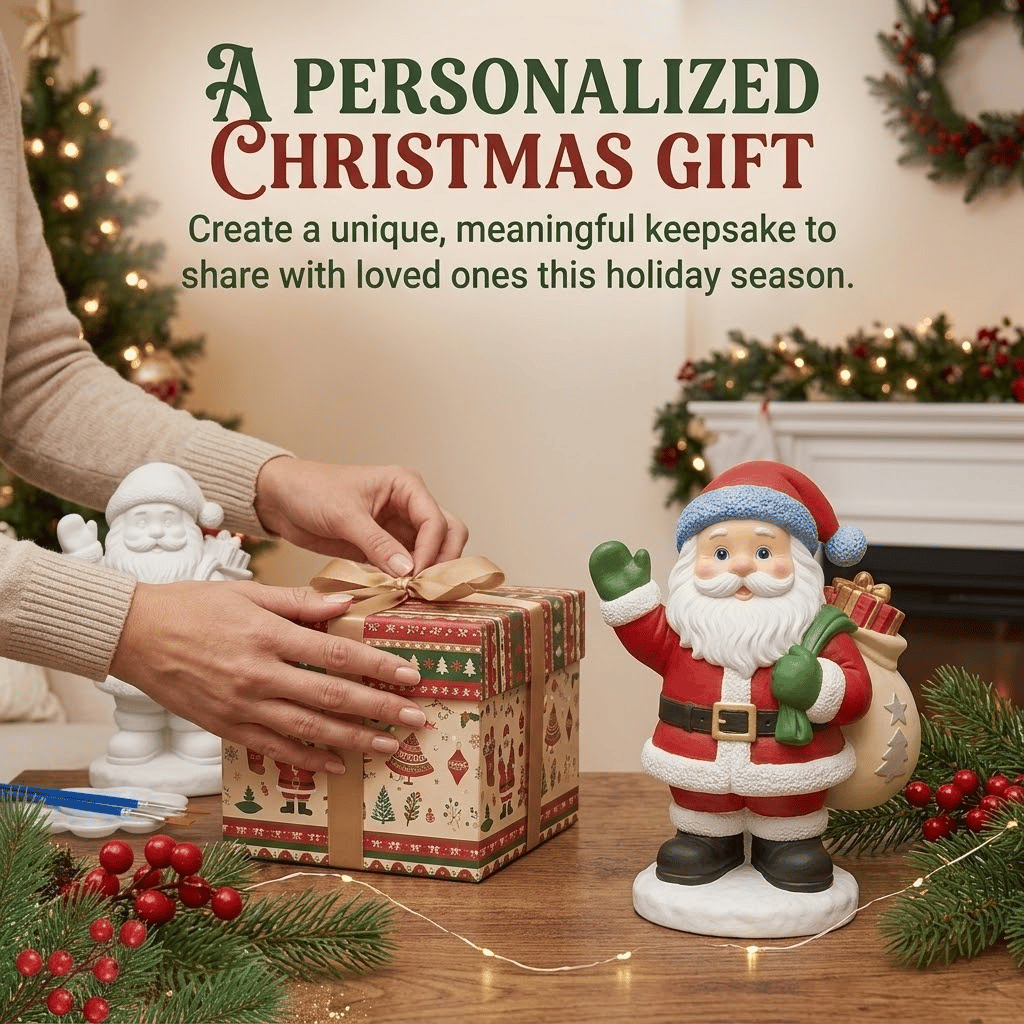 '- 🎨 Beginner-Friendly DIY Christmas Figurine Painting Kit | Create Your Own Festive Holiday Decorations 🎄💕