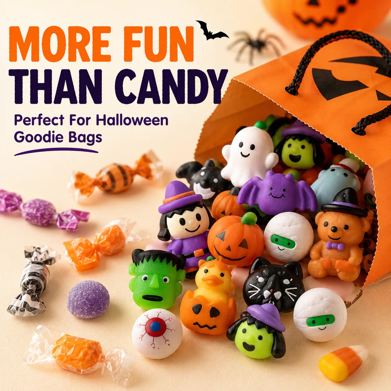 🔥Last Day 50% OFF - 🎃 50PCS Halloween Mochi Squishy Toys