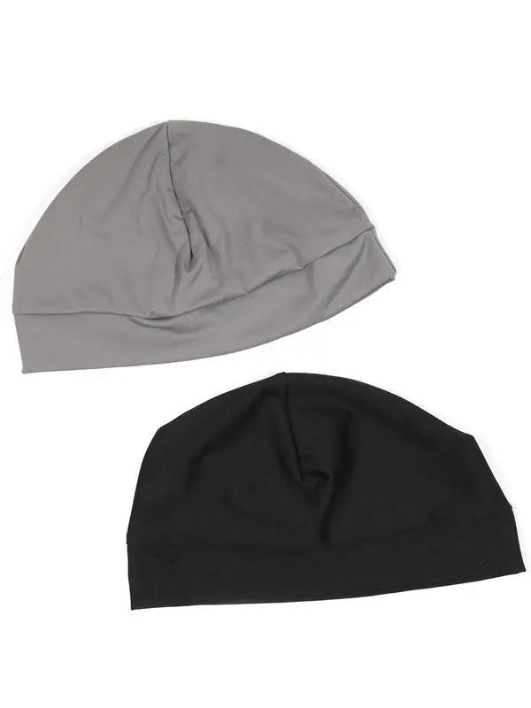 Unisex Plain Color Multifunctional Skull Caps 2026 Summer Sportive Beanie Fitted Hat