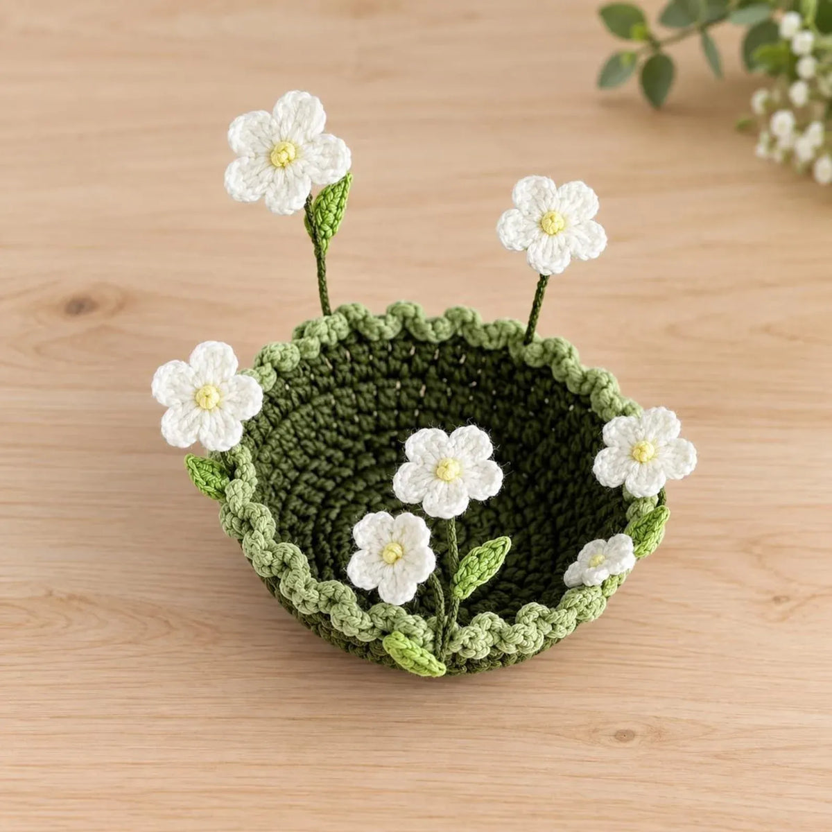 🧶 Handmade Floral Coaster