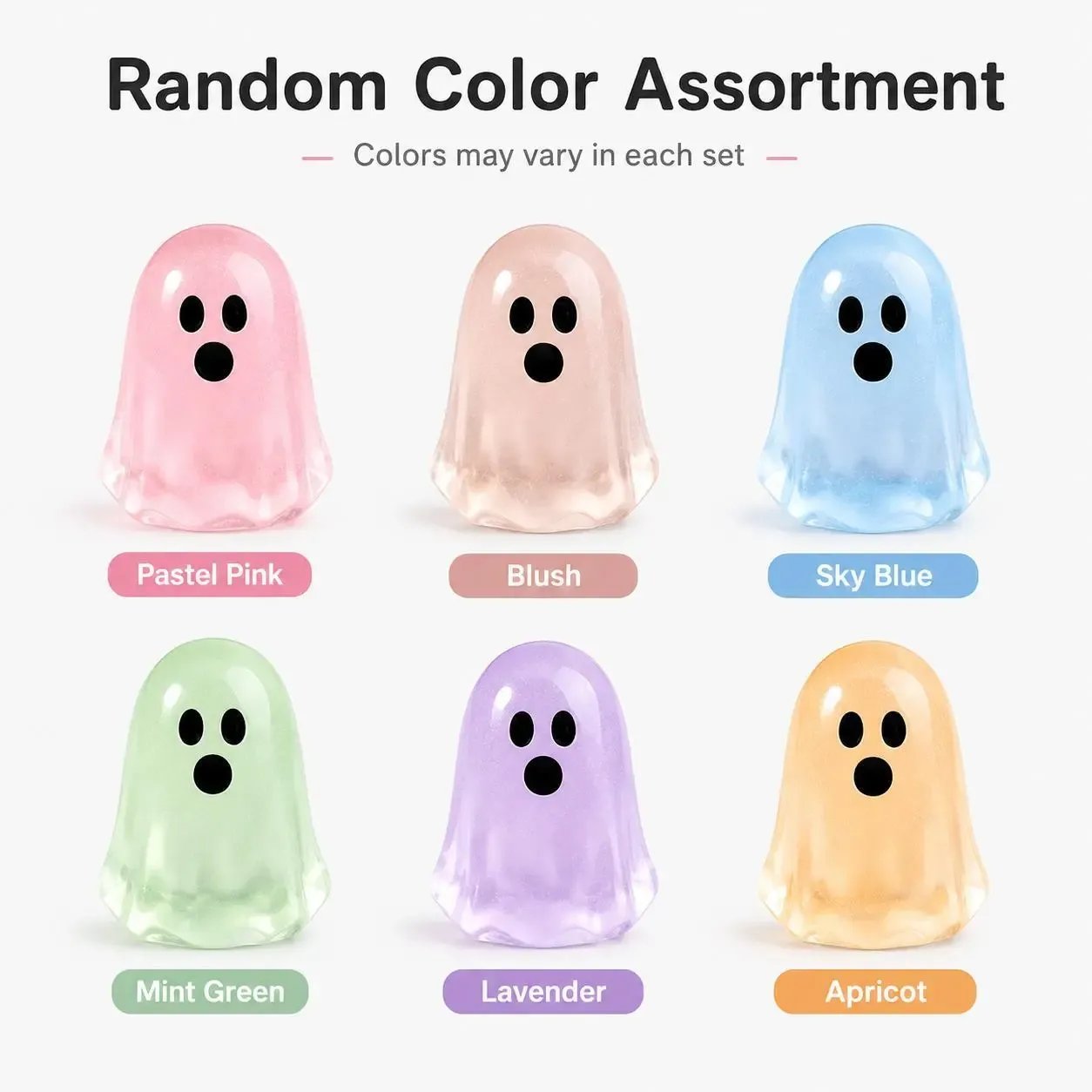 🔥LAST DAY 50% OFF - Glow-in-the-Dark Cute Ghost Resin Bead Set