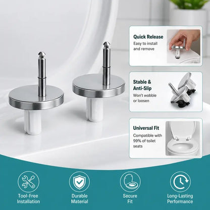 🔥LAST DAY 49% OFF - 🚽 Universal Toilet Seat Expansion Bolts | Stop Wobbly Loose Toilet Seats