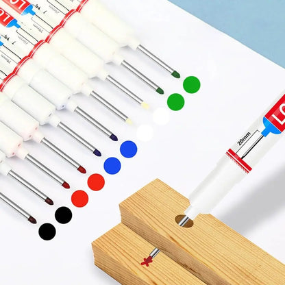Deep Hole Marker Pen – Long 20mm Tip Waterproof Quick-Dry Marker for Wood, Metal & Hard-to-Reach Areas