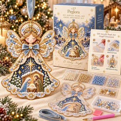 🔥Last Day 49% OFF - 👼✨ DIY Pearl Art Christmas Angel Ornament Kit
