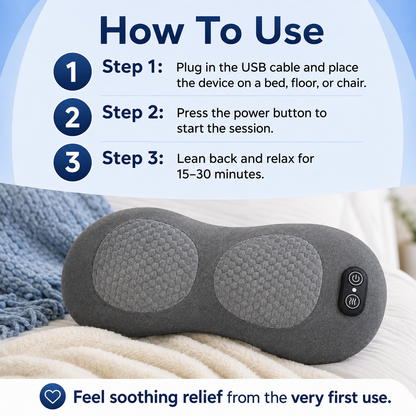 3-in-1 Multi-functional Lumbar and Cervical Support Pillow